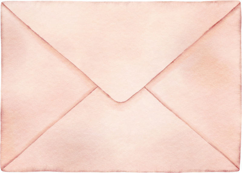 Watercolor Envelope Illustration