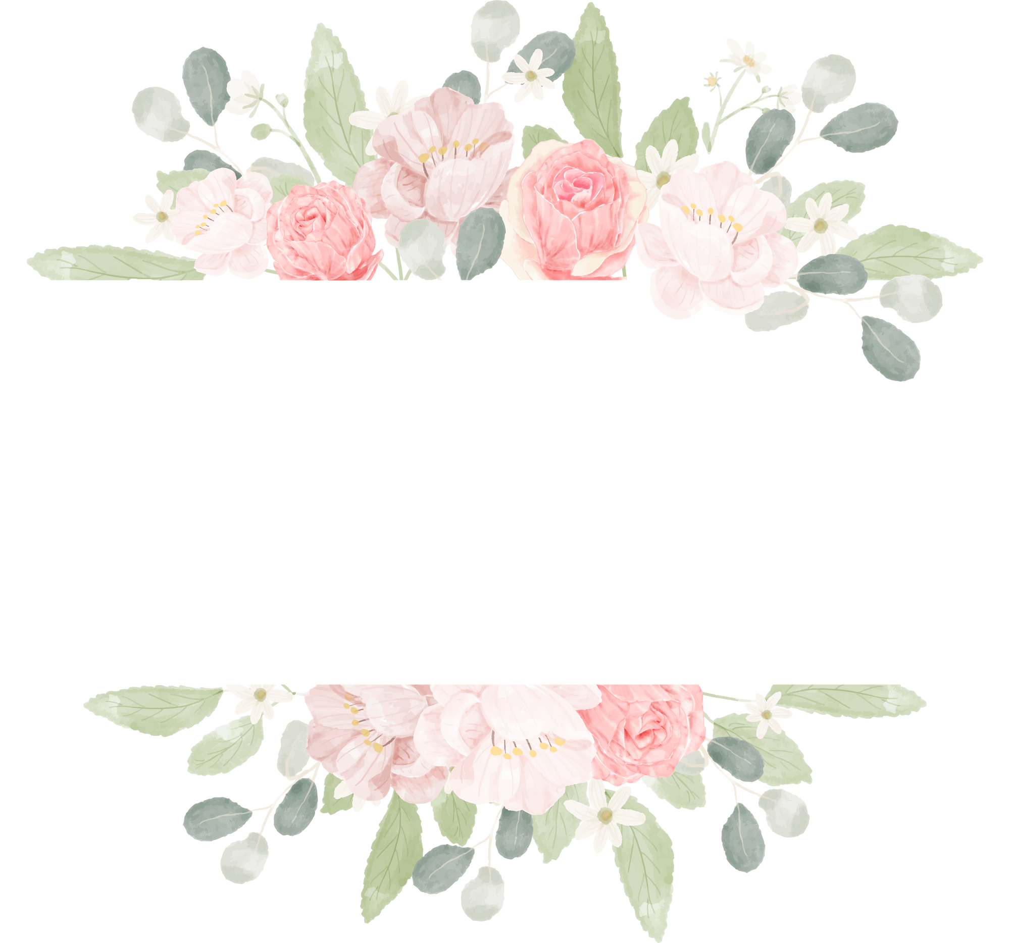 Pink  Rose Flower Banner Background