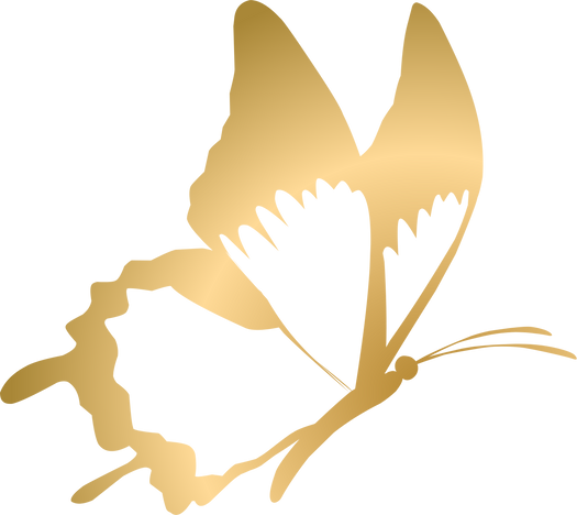 Golden Butterfly Transparent