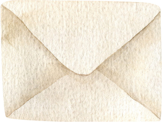watercolor envelope