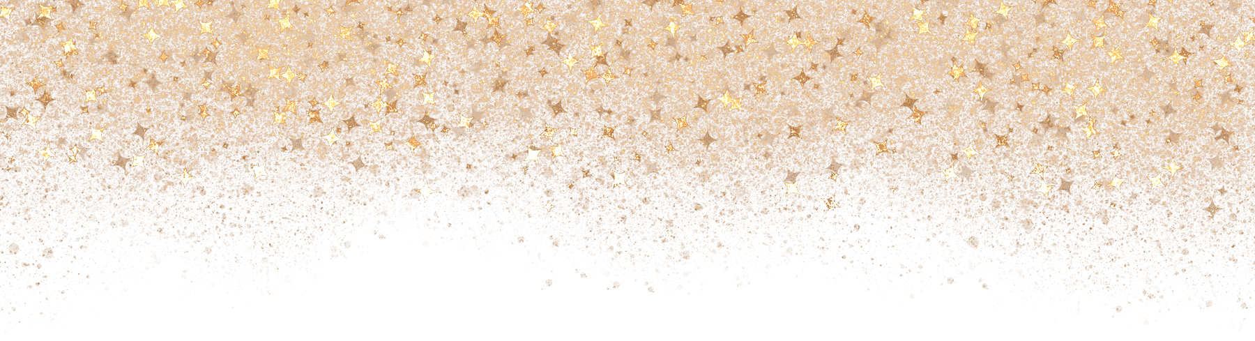 Gold Glitter Border With Stars