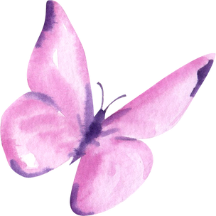 Purple Butterfly Watercolor